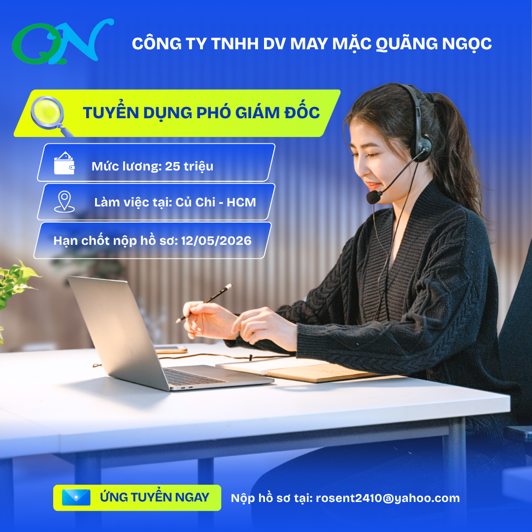 Tuyển dụng Phó Giám Đốc